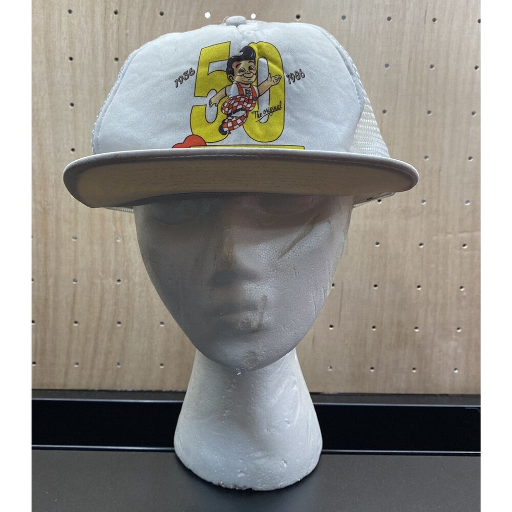 Big Boy Forever 50th Anniversary Vintage SnapBack Trucker Mesh Rope Bill Hat